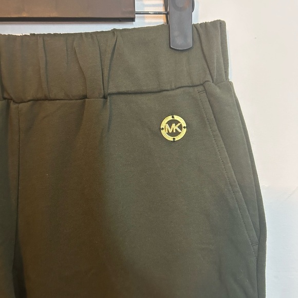 Michael Michael Kors Olive Green Pull on Casual Ankle Pants - Picture 3 of 3